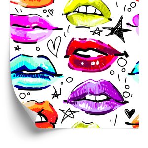 Papier Peint Lèvres Colorées – Image 2
