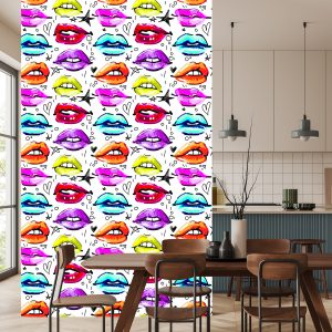 Papier Peint Lèvres Colorées – Image 4