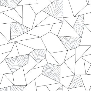 Papier Peint Motif Géométrique Noir Et Blanc – Image 1