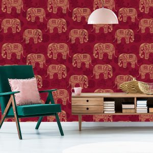 Papier Peint Éléphants De Style Oriental – Image 6