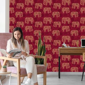 Papier Peint Éléphants De Style Oriental – Image 7