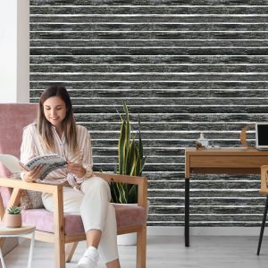 Papier Peint Stylisé Sur De Vieilles Planches De Bois – Image 7