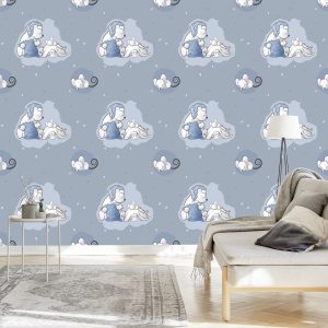 Papier Peint Ours En Peluche Et Souris Endormis – Image 3
