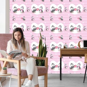 Papier Peint Pingouins Amoureux – Image 7