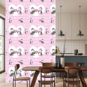 Papier Peint Pingouins Amoureux – Image 4