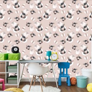 Papier Peint Femmes Indiennes Avec Des Lapins Et Des Plumes – Image 4