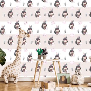 Papier Peint Heureux Les Femmes Indiennes Avec Des Chatons Et Des Plumes – Image 5