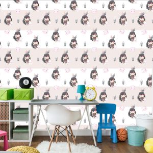 Papier Peint Heureux Les Femmes Indiennes Avec Des Chatons Et Des Plumes – Image 4