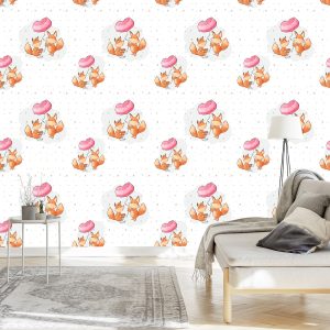 Papier Peint Renards Avec Des Ballons – Image 3