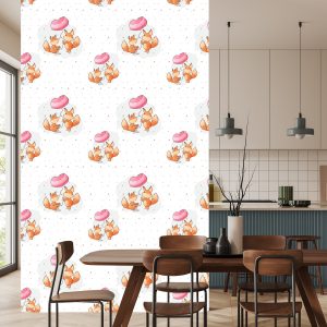 Papier Peint Renards Avec Des Ballons – Image 4