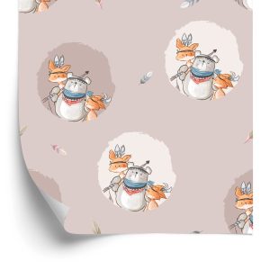 Papier Peint Renards Et Ours Indiens – Image 2
