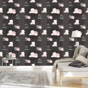 Papier Peint Ours En Peluche Et Faons Endormis – Image 3