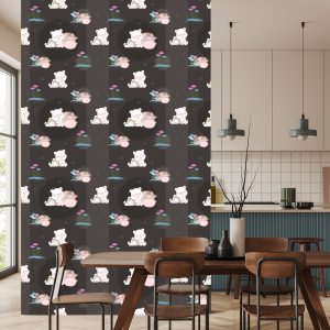 Papier Peint Ours En Peluche Et Faons Endormis – Image 4