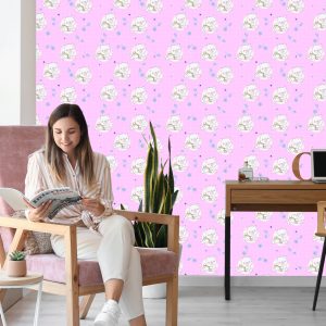 Papier Peint Ours En Peluche Endormis Et Fleurs Colorées – Image 7