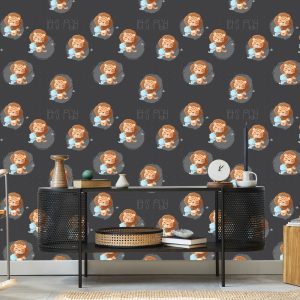 Papier Peint Lions Et Chats Bleus – Image 5