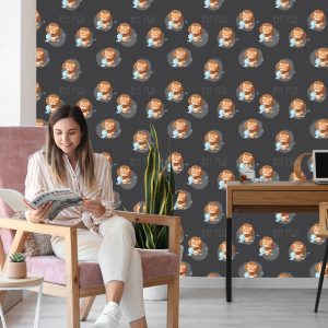 Papier Peint Lions Et Chats Bleus – Image 7