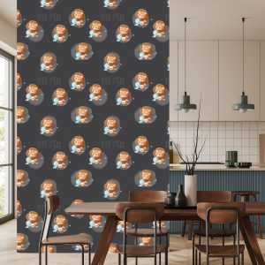 Papier Peint Lions Et Chats Bleus – Image 4