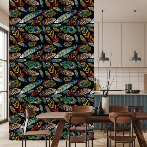 Papier Peint Plumes Brodées – Image 4