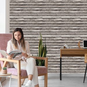 Papier Peint Vieilles Planches De Bois Horizontales – Image 7
