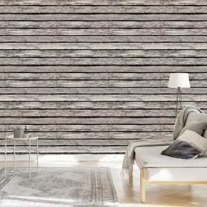 Papier Peint Vieilles Planches De Bois Horizontales – Image 3