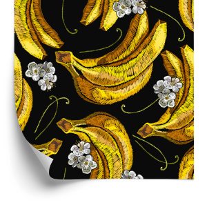 Papier Peint Bananes Aux Fleurs – Image 2