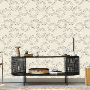 Papier Peint Géométrique - Cercles Pointillés – Image 5