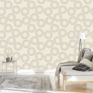 Papier Peint Géométrique - Cercles Pointillés – Image 3