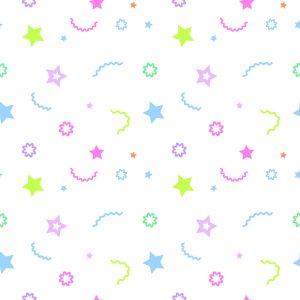 Papier Peint Pour Les Enfants - Motifs Colorés Et Étoiles – Image 1