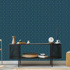 Papier Peint Motif D'hexagones Modernes – Image 5