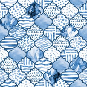 Papier Peint Motif Géométrique Marocain – Image 1