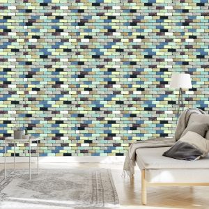 Papier Peint Mur De Briques Colorées – Image 3