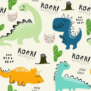 Papier Peint Dessiner Des Dinosaures – Image 1