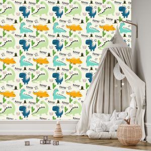 Papier Peint Dessiner Des Dinosaures – Image 3