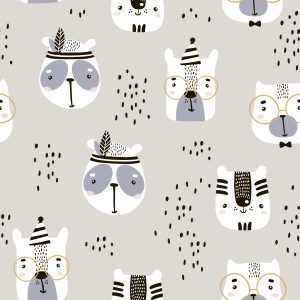 Papier Peint Pour Les Enfants - Happy Bears – Image 1