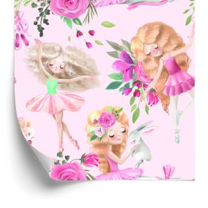 Papier Peint Ballerines Aquarelles – Image 2