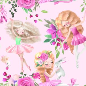 Papier Peint Ballerines Aquarelles – Image 1