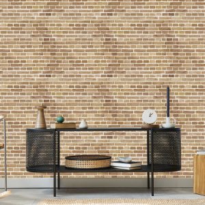 Papier Peint Mur De Briques Dans Les Tons De Beige – Image 5