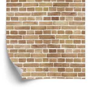 Papier Peint Mur De Briques Dans Les Tons De Beige – Image 2