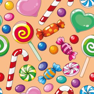Papier Peint Bonbons Colorés – Image 1