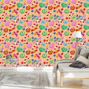 Papier Peint Bonbons Colorés – Image 3