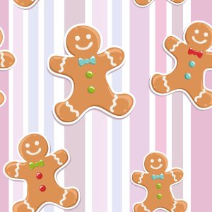 Papier Peint Joyeux Pain D'épice – Image 1