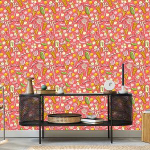 Papier Peint Bonbons Colorés Et Crème Glacée – Image 5