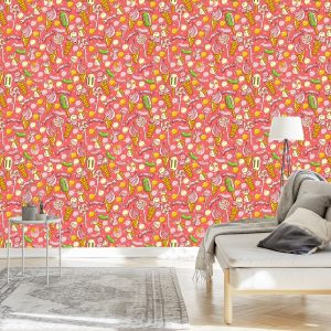 Papier Peint Bonbons Colorés Et Crème Glacée – Image 3