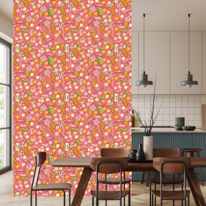 Papier Peint Bonbons Colorés Et Crème Glacée – Image 4