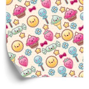 Papier Peint Bonbons Heureux – Image 2