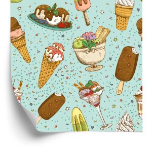 Papier Peint Glace Colorée – Image 2