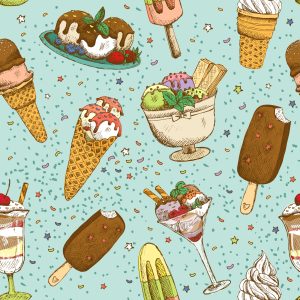 Papier Peint Glace Colorée – Image 1
