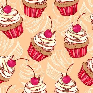 Papier Peint Muffins Aux Cerise – Image 1