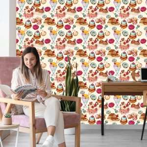 Papier Peint Bonbons Au Style Vintage – Image 7