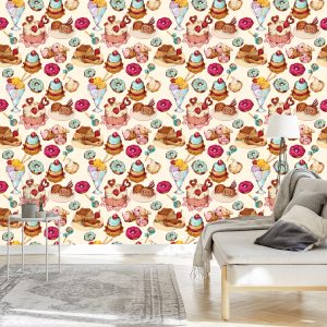 Papier Peint Bonbons Au Style Vintage – Image 3